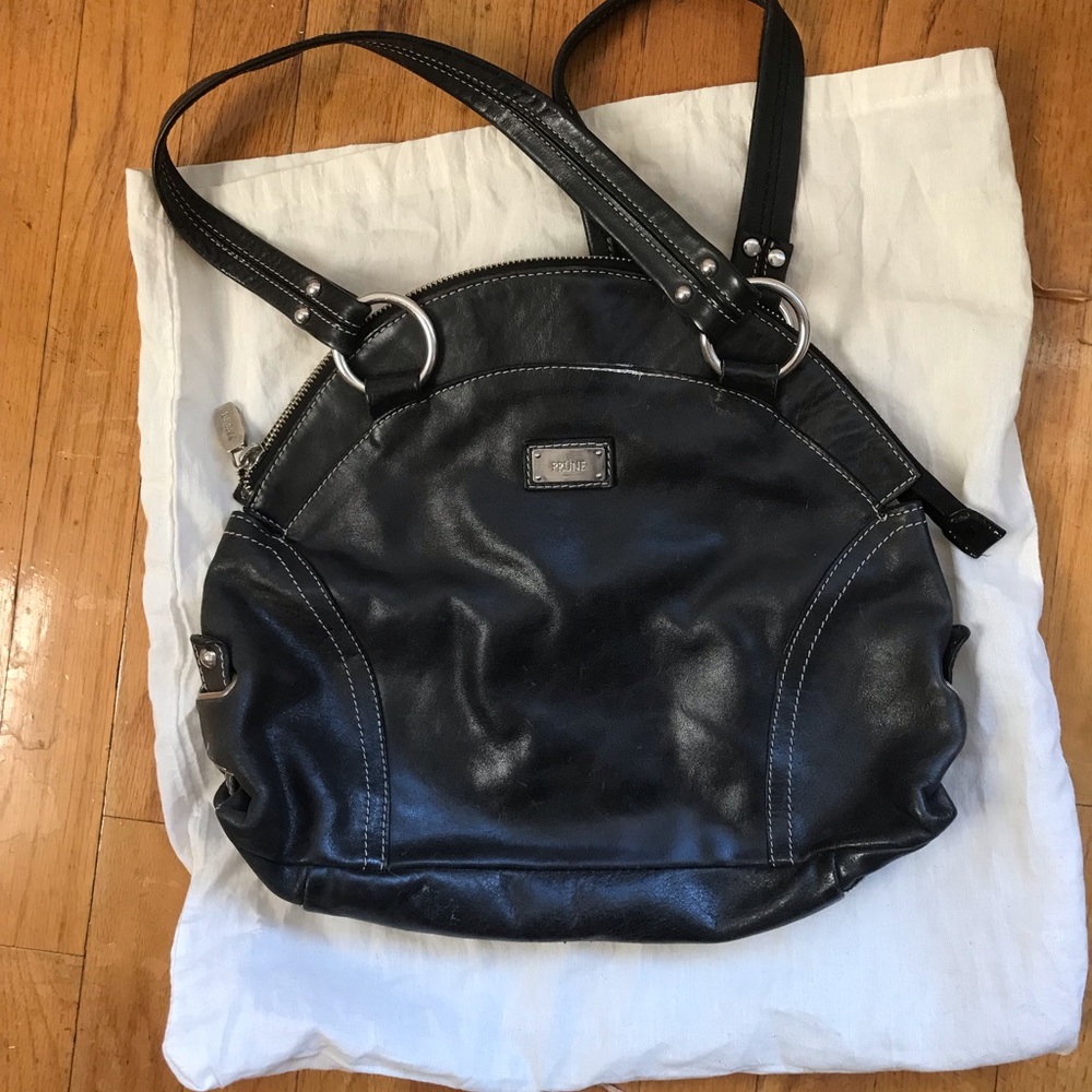 Prune Leather Handbag